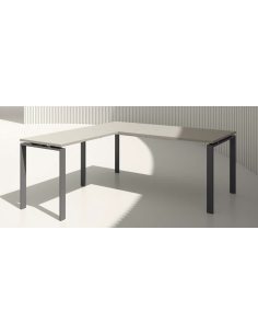 RETOUR BUREAU LOFT - retour connectable - pieds ponts...