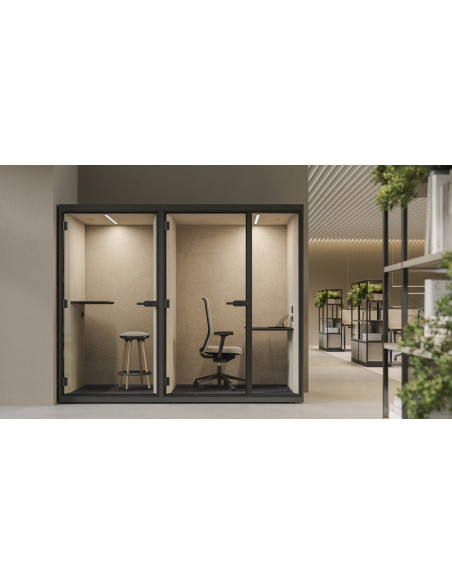 CABINE ACOUSTIQUE SONUS S+ - cabine solo - dimension 1600x1150x2250