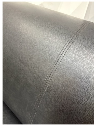 CANAPE CUIR NOIR 2 PLACES - seconde main