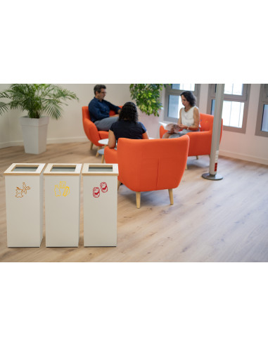 POUBELLE TRI SELECTIF TERAWOOD 65L -