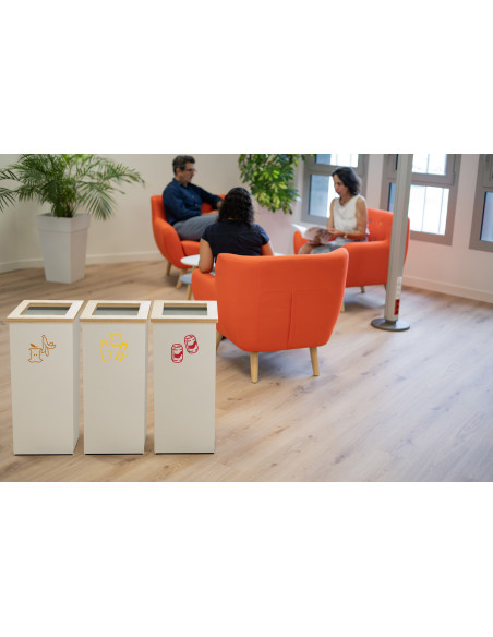 POUBELLE TRI SELECTIF TERAWOOD 65L -