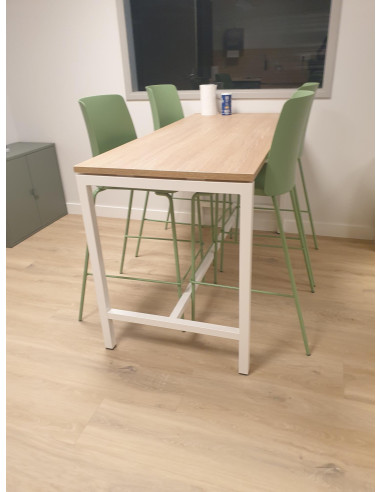 TABLE HAUTE NOVA - destockage - coloris plateau...