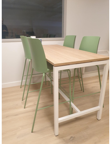 TABLE HAUTE NOVA - destockage - coloris plateau...