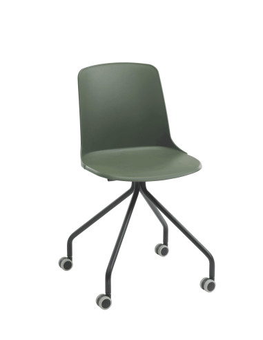CHAISE MOOVIX - chaise sur roulettes - coque...