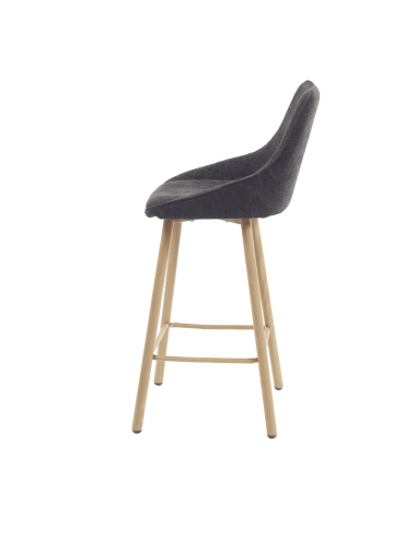 TABOURET HAUT BARSTOOL - assise tapissée -...