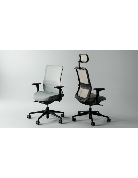 FAUTEUIL ERGONOMIQUE EIRA - translation d'assise - accoudoirs 3D