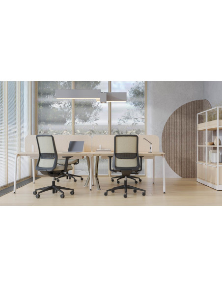 FAUTEUIL ERGONOMIQUE EIRA - translation d'assise - accoudoirs 3D