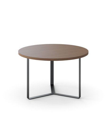 TABLE REUNION PLANA - table conférence - pieds métal triangle - boitier prise de courant