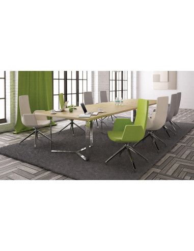 TABLE REUNION PLANA - table conférence - pieds...