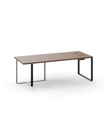 BUREAU DIRECTION PLANA - pieds métal triangle