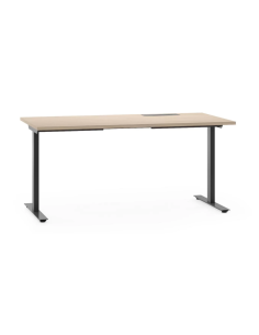 BUREAU DROIT T-EASY - mélaminé ep. 25mm - pieds en T -...