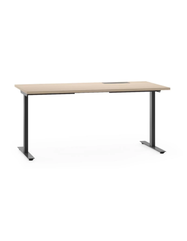 BUREAU DROIT T-EASY - mélaminé ep. 25mm - pieds...