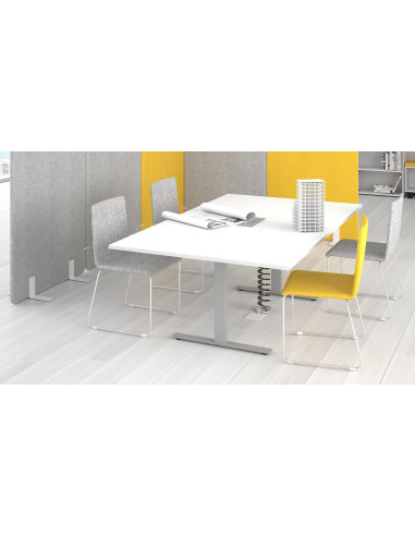 TABLE DE REUNION T-EASY - pieds métal en T -...