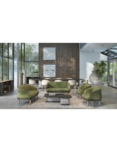 FAUTEUIL LOUNGE KOPA - 4 pieds métal - assise basse 2