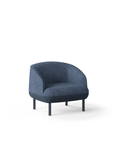 FAUTEUIL LOUNGE KOPA - 4 pieds métal - assise...