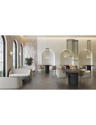 FAUTEUIL LOUNGE KOPA - 4 pieds métal - assise...