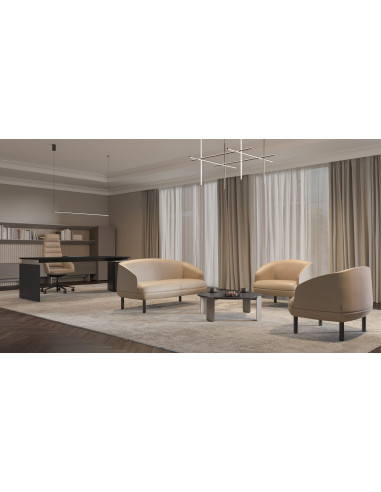 CANAPE LOUNGE KOPA - 4 pieds métal - assise...