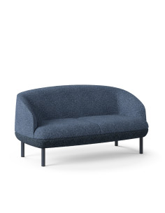 CANAPE LOUNGE KOPA - 4 pieds métal - assise basse - 2 places