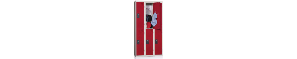 Mobilier Neuf - Lockers Multicases Colorés Bois Métal - Zone Collaborative